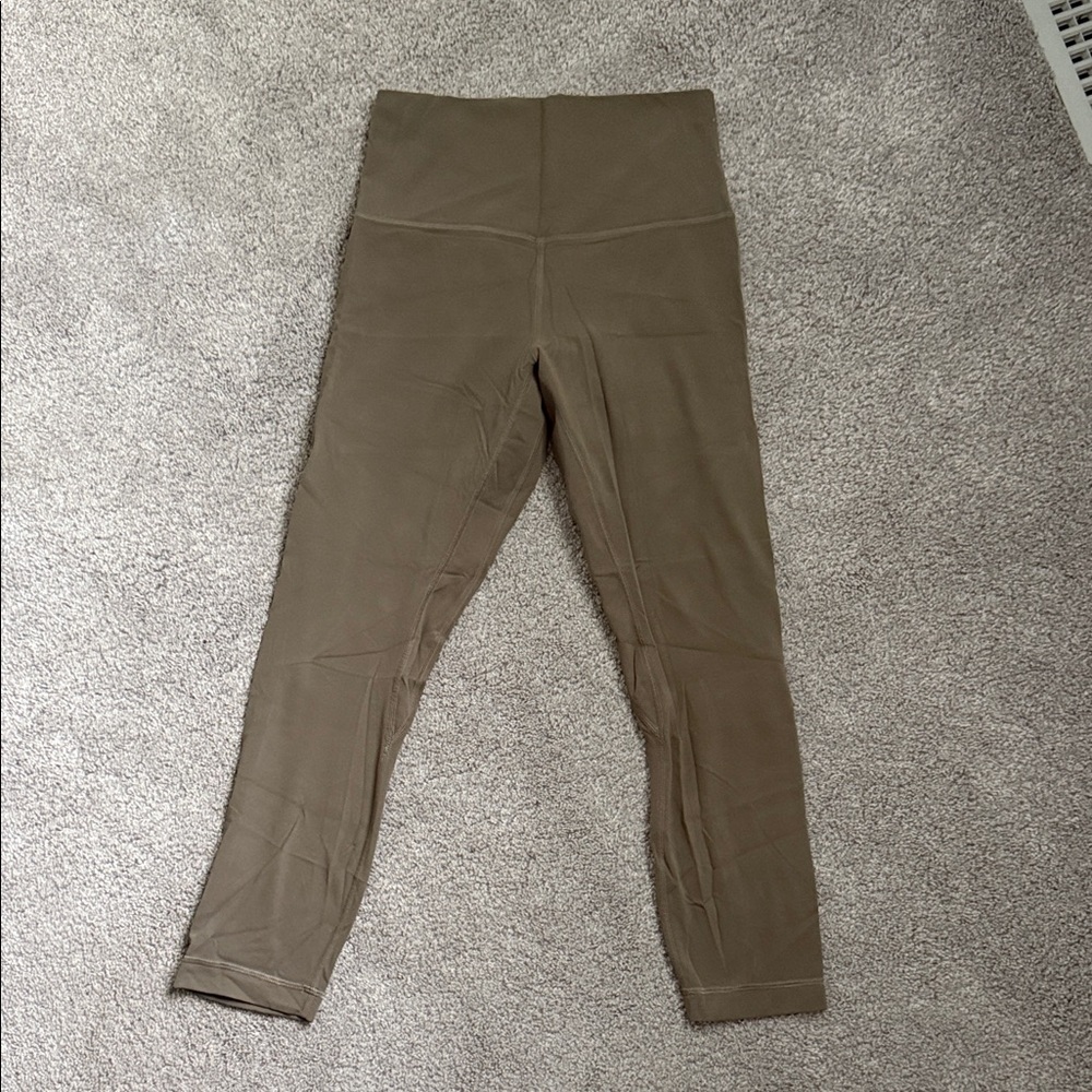 High-Waisted olive green Leggings